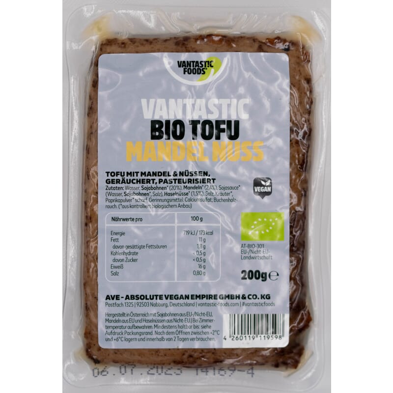 Tofu almond organic