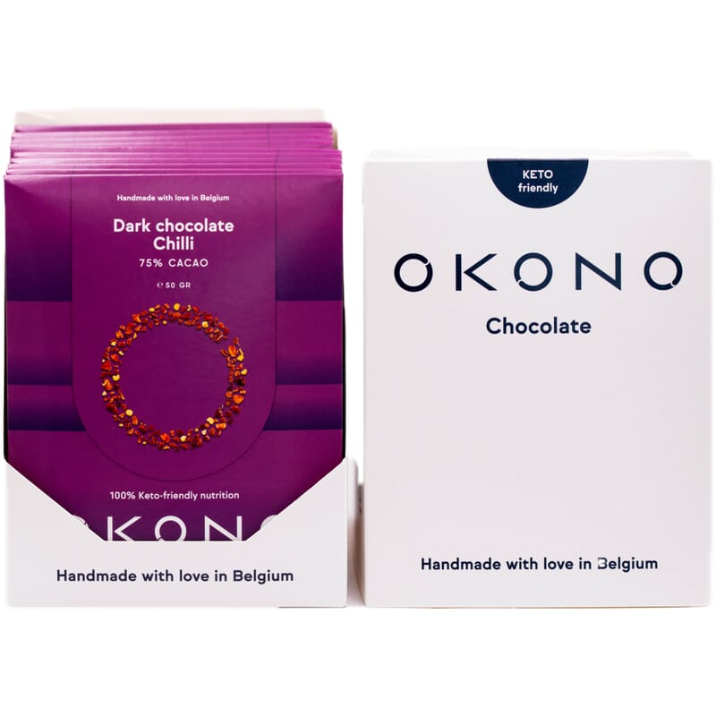OKONO - Keto dark chocolate chili