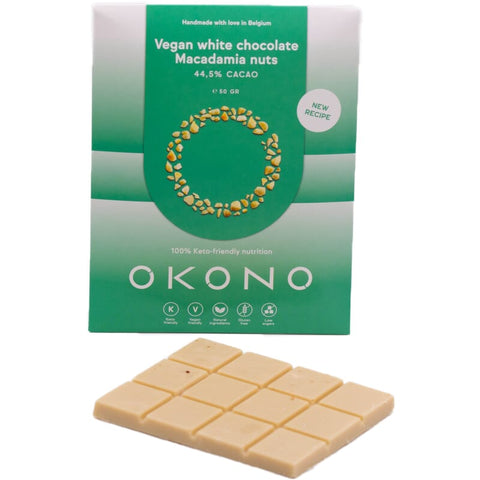 OKONO - Keto vegan white chocolate macadamia nuts