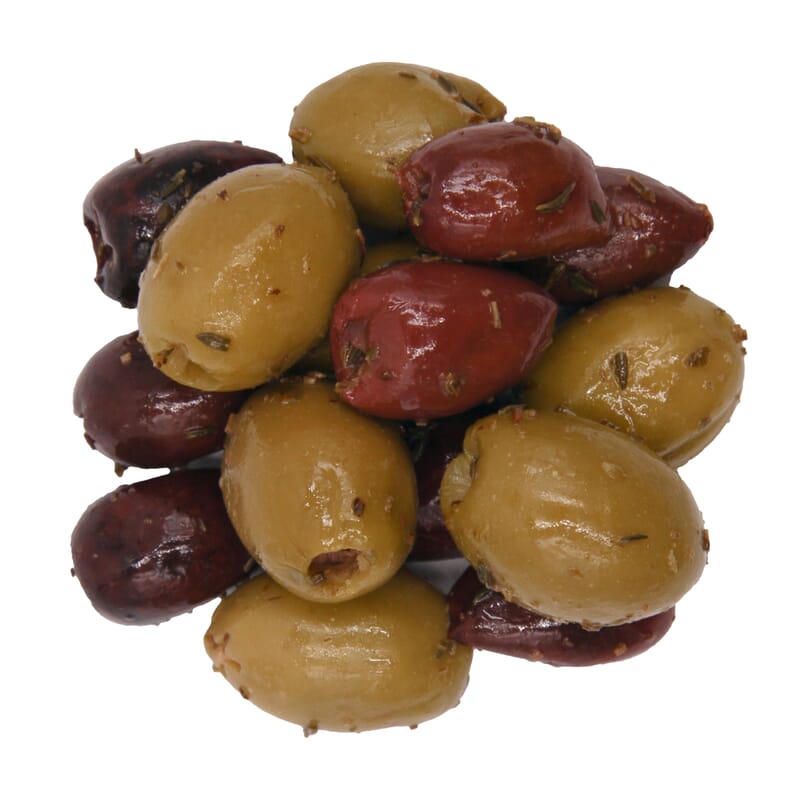 Seasoned mixed olives without seeds organic Pit & Pit