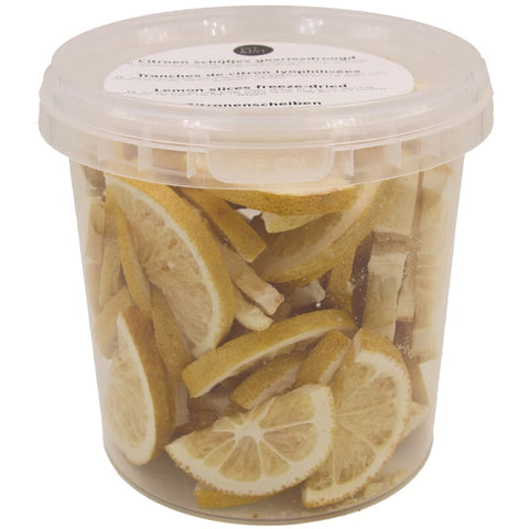 Lemon slices freeze-dried