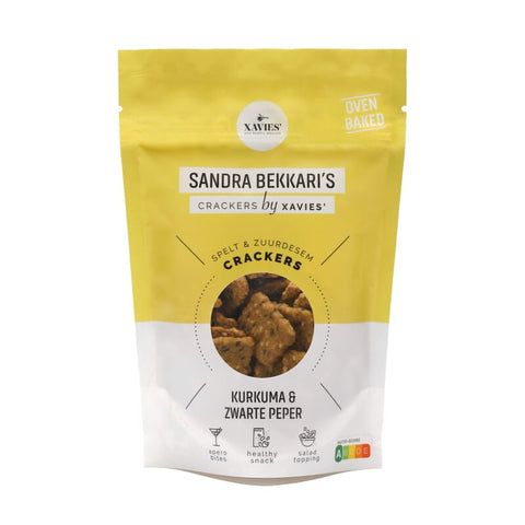 Sandra Bekkari Crackers turmeric - black pepper