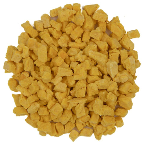 Passion fruit pieces freeze-dried