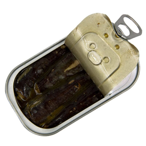 Sardines in olive oil with lemon
