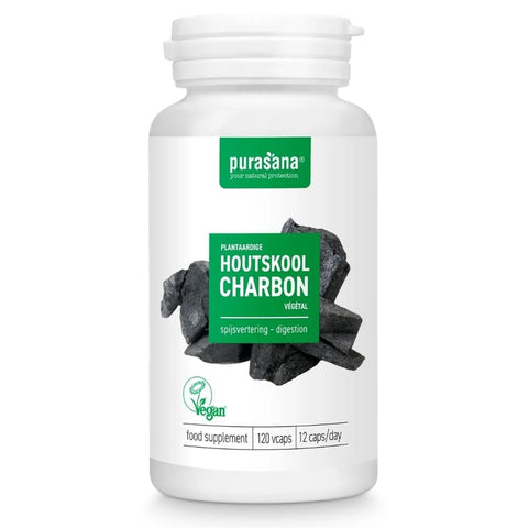 Vegetable charcoal capsules