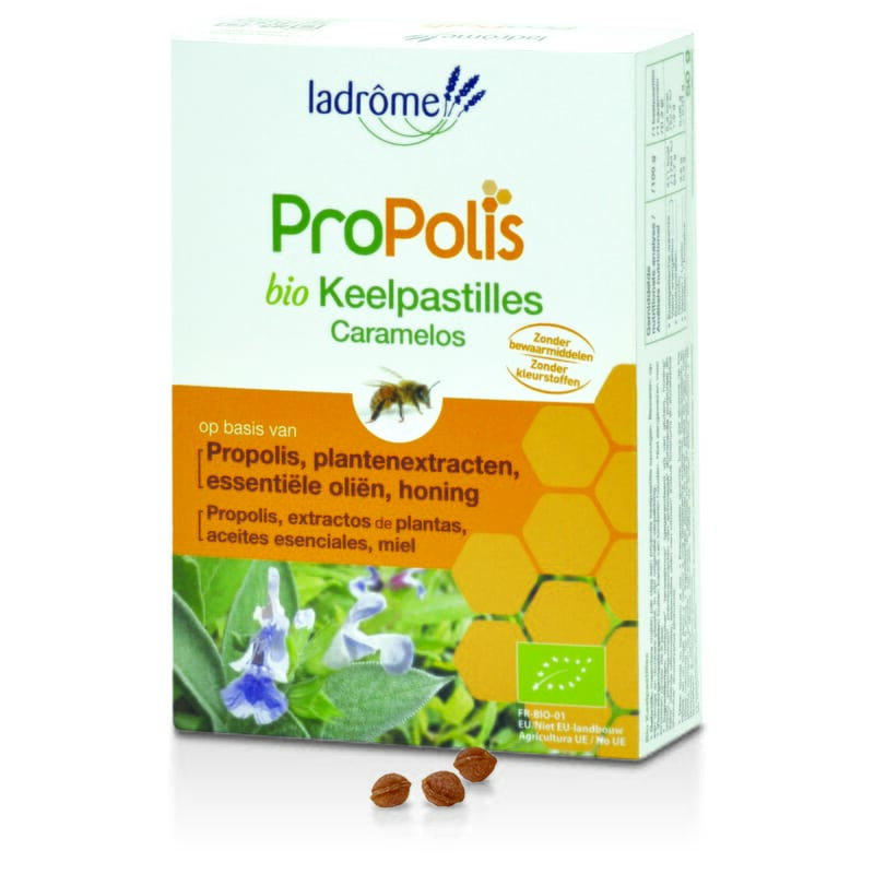 Throat pastilles propolis+ organic