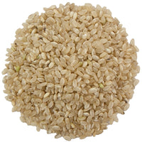 Brown round-grain rice organic