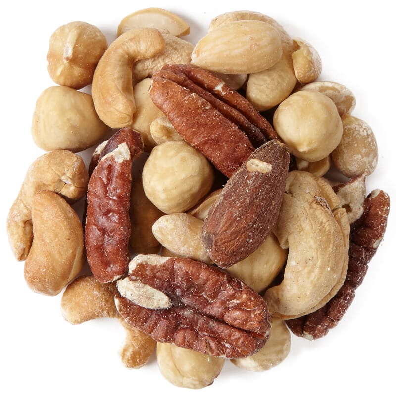 Nut mix with peanuts roasted