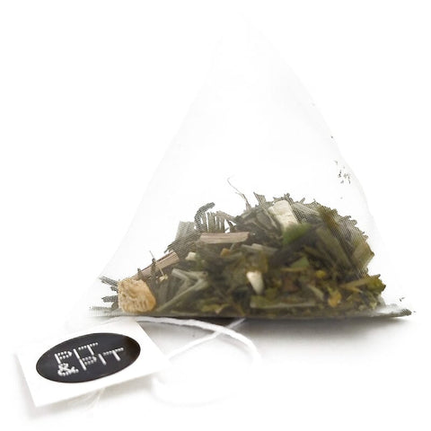 Green tea ginger-lemon in tea bags