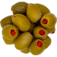 Green olives with peppers organic