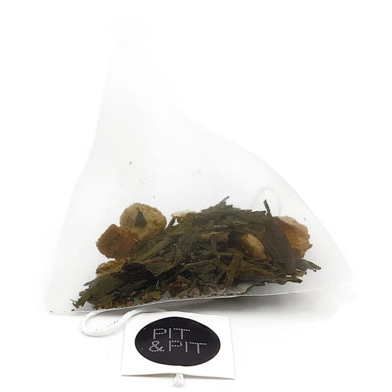 Green winter tea organic in tea bags