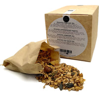 Unsweetened granola in snack bags organic