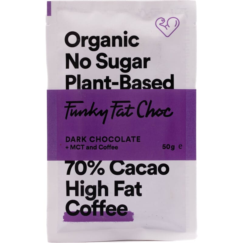 Sugar free chocolate organic - dark with MCT and coffee
